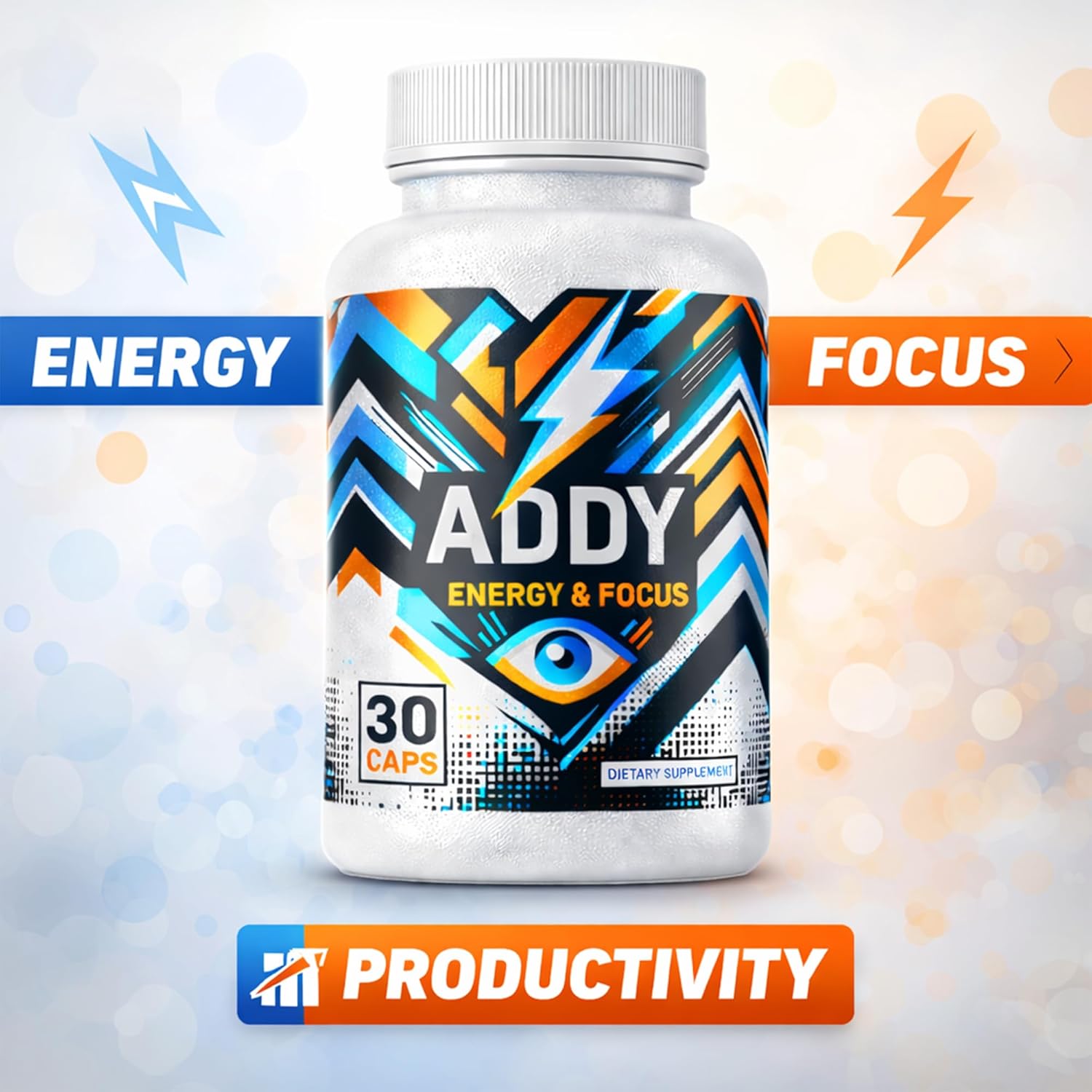 مکمل نوتروپیک حافظه و تمرکز ADDY FOCUS مدل Addy Energy، 30 روز