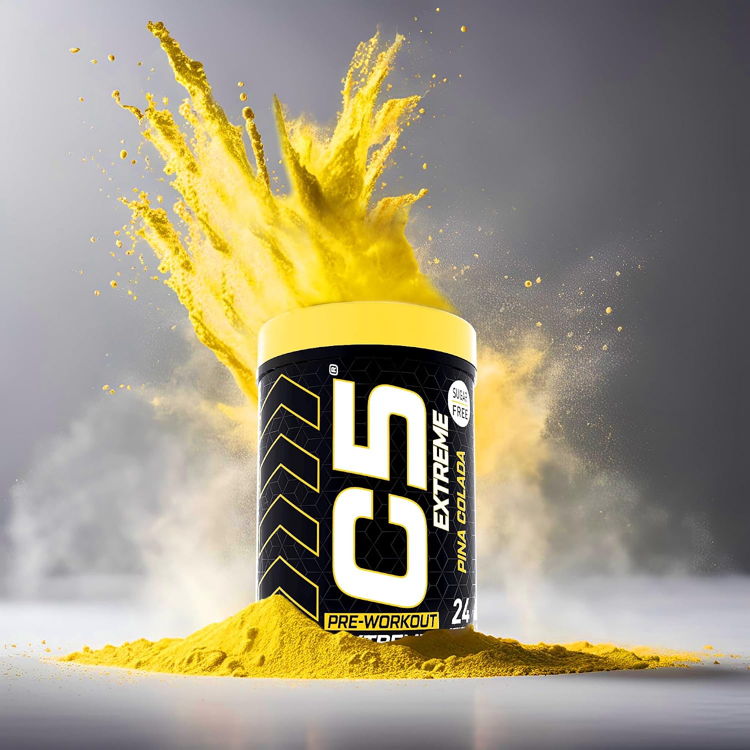 مکمل پری‌ورک‌اوت C5 مدل Extreme، 200 میلی‌گرم، 24 وعده، طعم پینا کولادا
