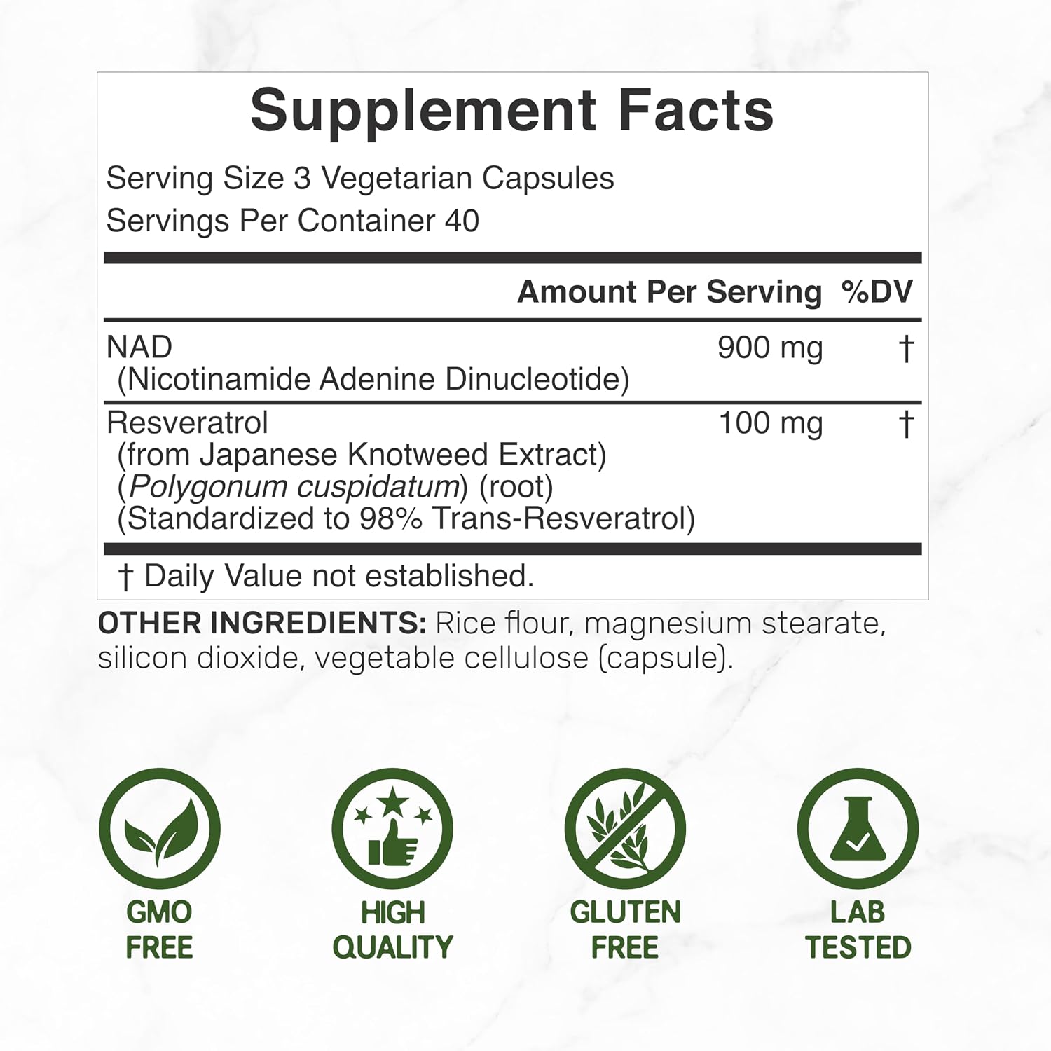 مکمل NAD+ و انرژی سلولی DEAL SUPPLEMENT، 1000 میلی‌گرم