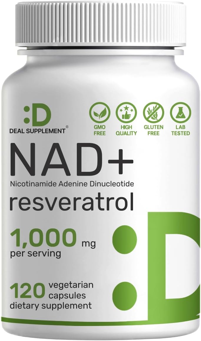 مکمل NAD+ و انرژی سلولی DEAL SUPPLEMENT، 1000 میلی‌گرم