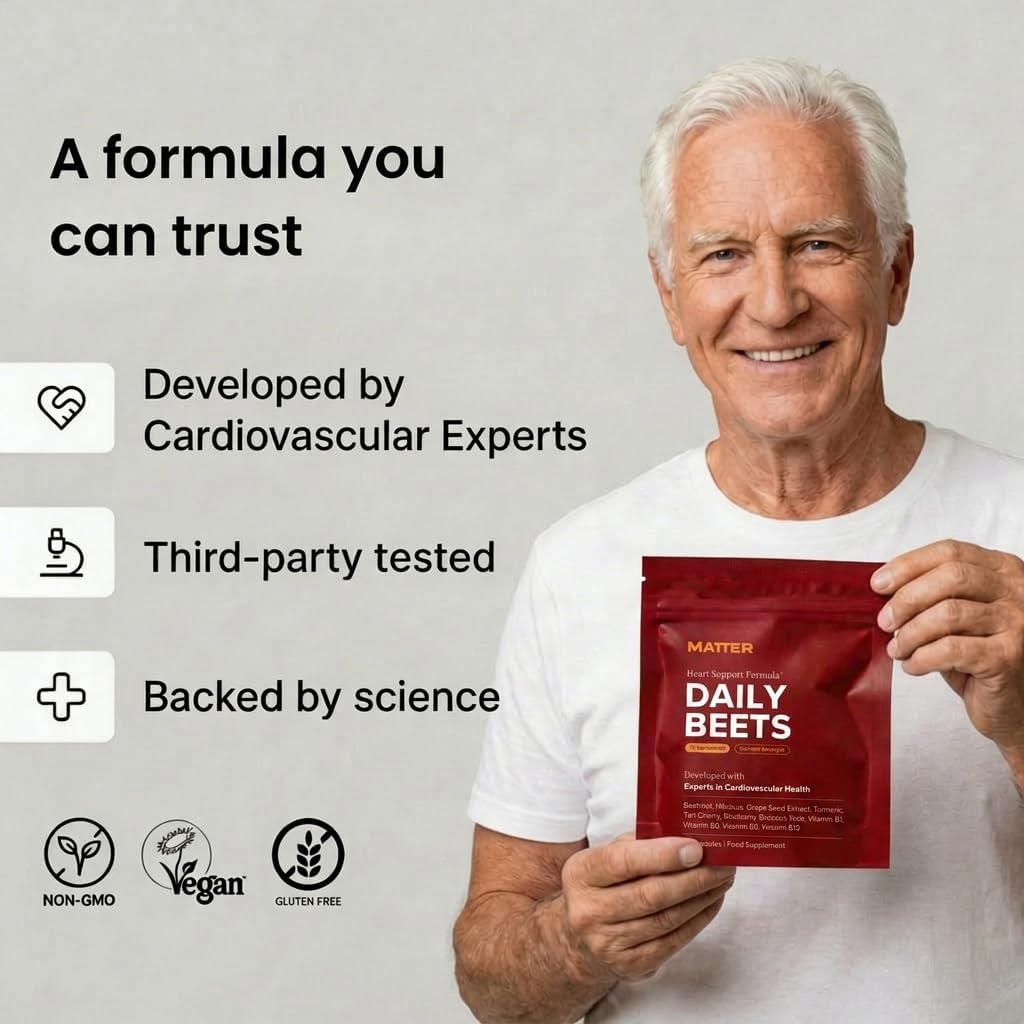 مکمل چغندر و تقویت نیتریک اکساید Get Matter مدل Daily Beets/Blood Flow+