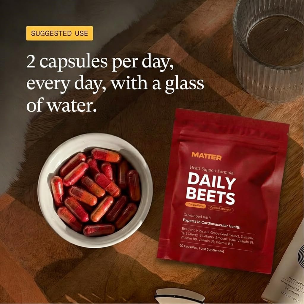 مکمل چغندر و تقویت نیتریک اکساید Get Matter مدل Daily Beets/Blood Flow+
