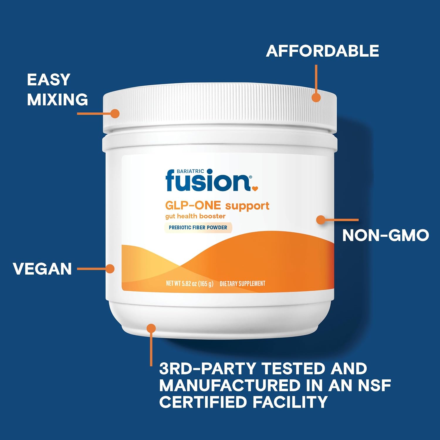 مکمل فیبر و پشتیبانی طبیعی GLP-1 Bariatric Fusion مدل GLP-1 Booster، 20 وعده