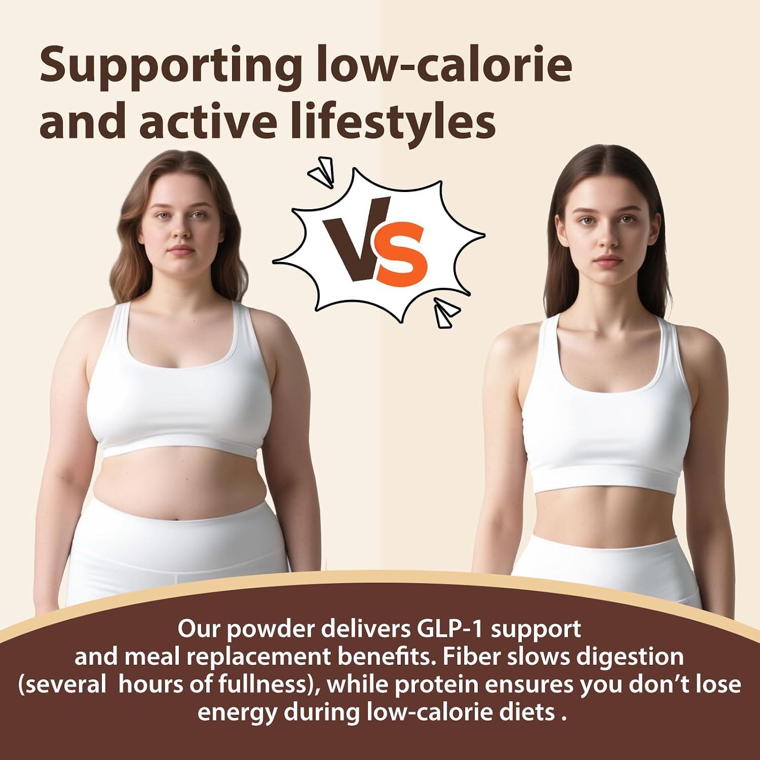 مکمل فیبر و پشتیبانی طبیعی GLP-1 House of Nutrition مدل GLP-1 Booster، 12 گرم، 10.58 اونس، طعم قهوه شکلاتی