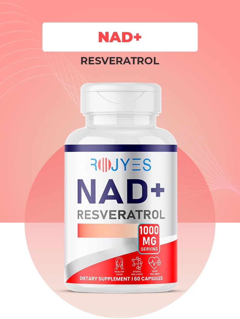 مکمل NAD+ و انرژی سلولی Rojyes، 60 کپسول