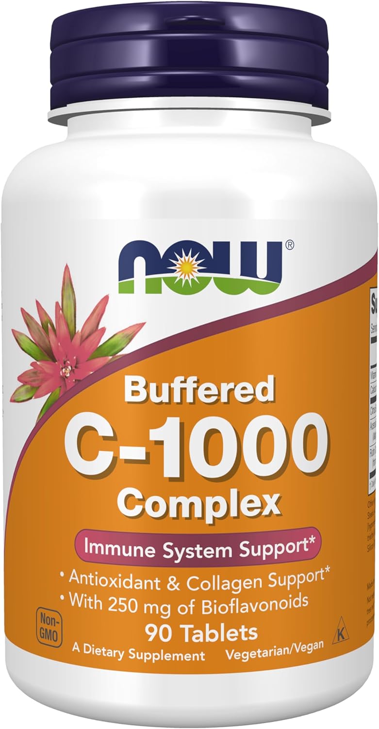 NOW، مکمل ویتامین C، مدل C-1000، 250 میلی‌گرم، 90 قرص