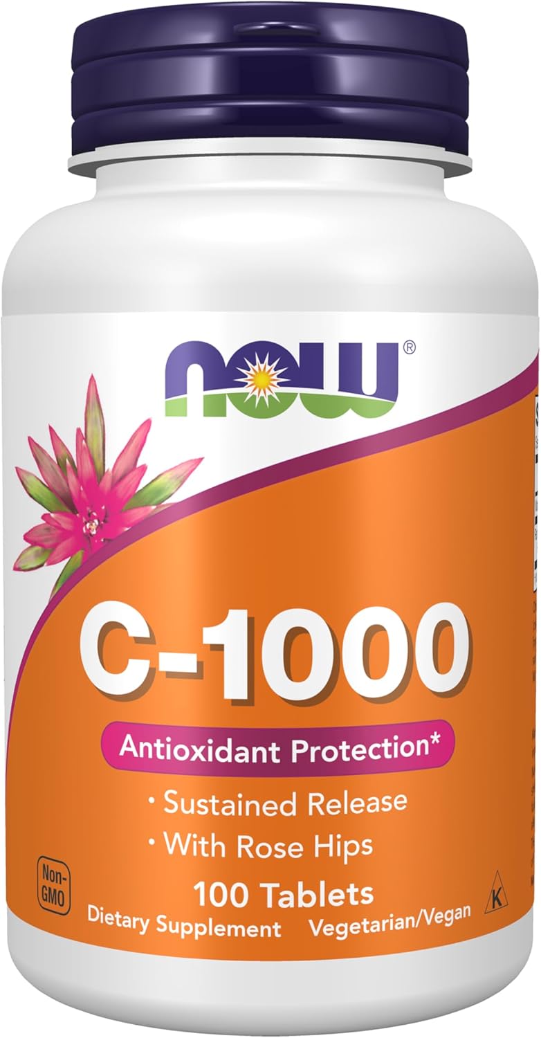 NOW، مکمل ویتامین C، مدل C-1000، 100 قرص