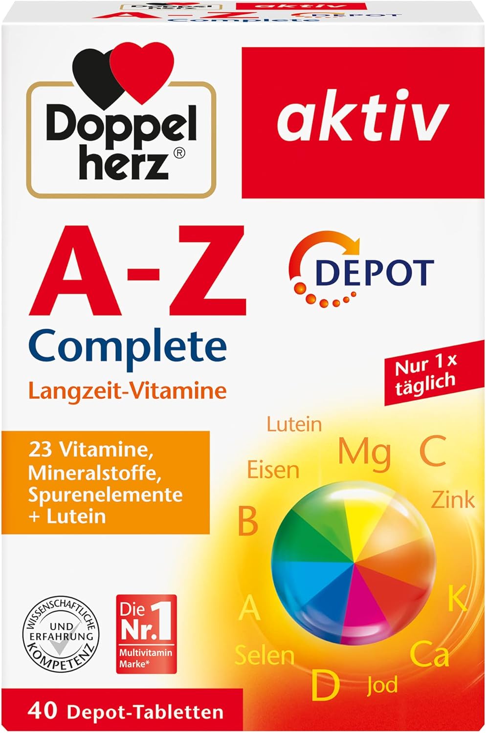 Doppelherz، مولتی‌ویتامین و مینرال، قرص