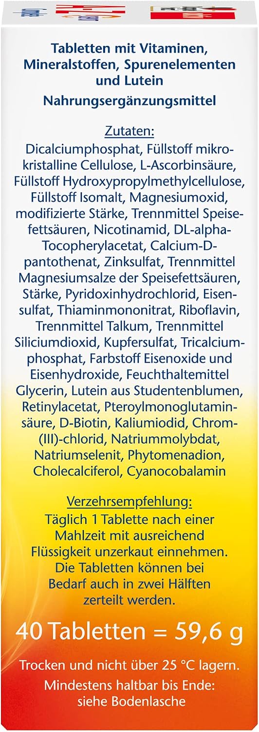 Doppelherz، مولتی‌ویتامین و مینرال، قرص