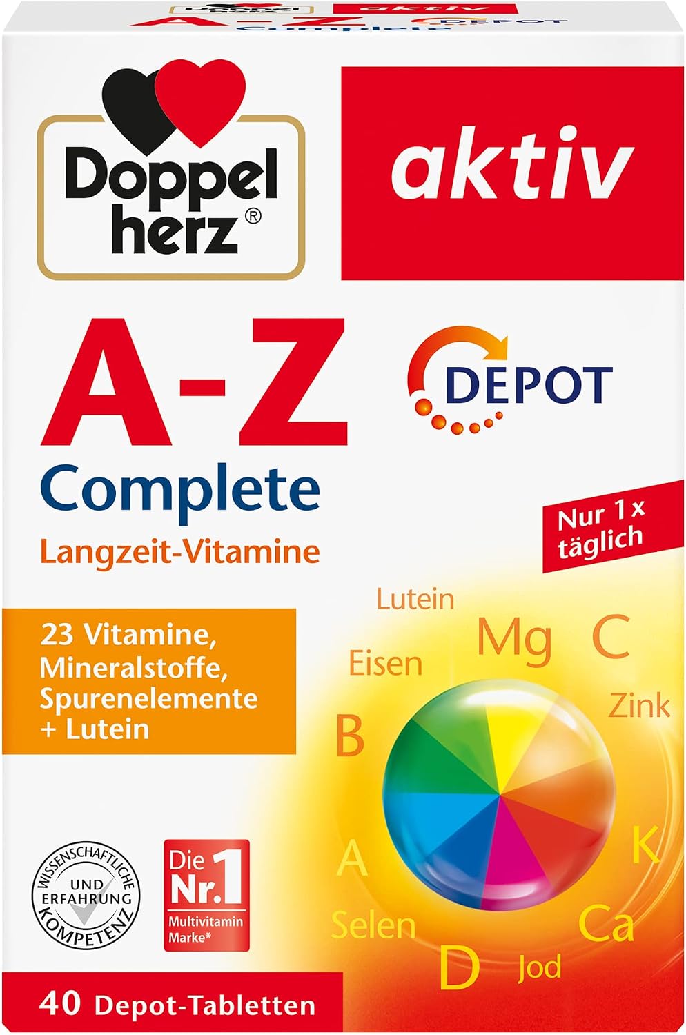 Doppelherz، مولتی‌ویتامین و مینرال، قرص