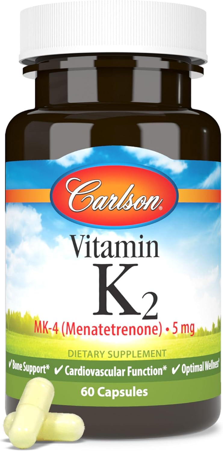 Carlson، مکمل ویتامین K2، 60 کپسول