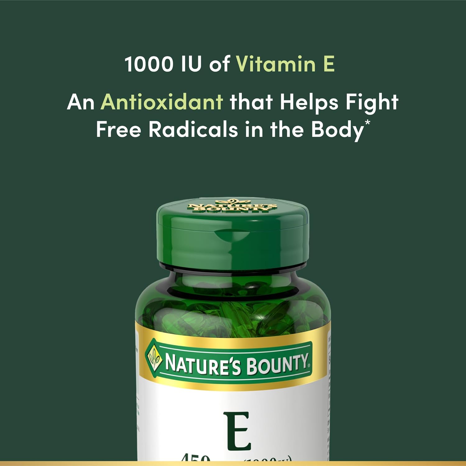Nature's Bounty، مکمل ویتامین E، 1000 IU، 60 سافت‌ژل