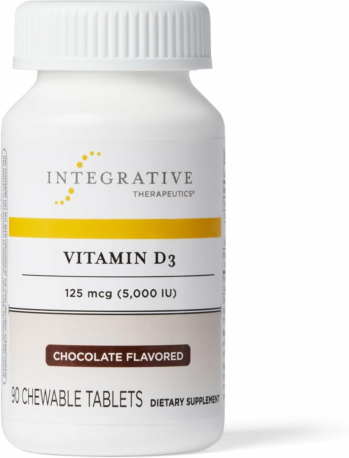 Integrative Therapeutics، مکمل ویتامین D3، 125 میکروگرم، 90 قرص جویدنی، طعم شکلات