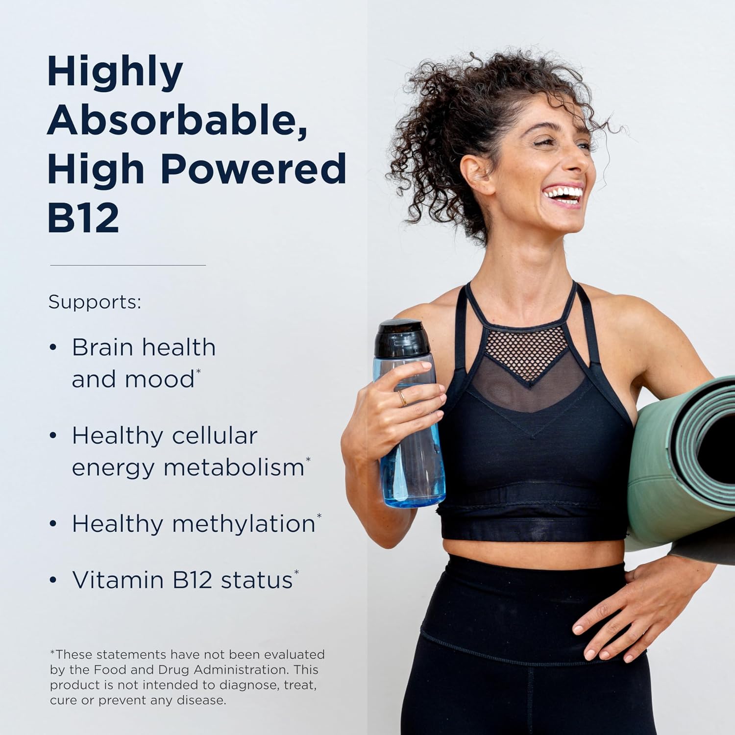 Designs for Health، مکمل ویتامین B12، 5000 میکروگرم، 60 قرص مکیدنی، طعم توت