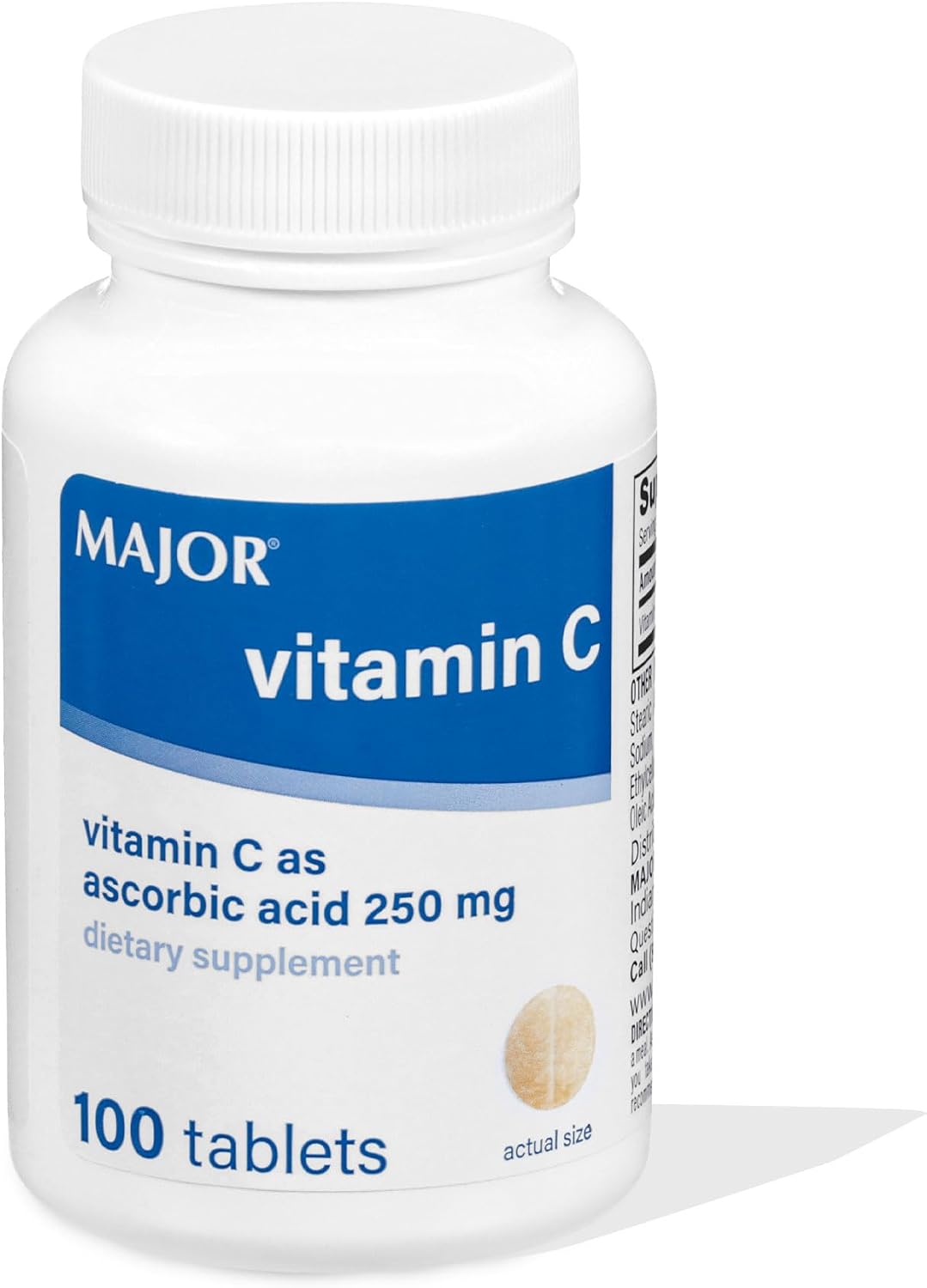 MAJOR، مکمل ویتامین C، 250 میلی‌گرم، 100 قرص