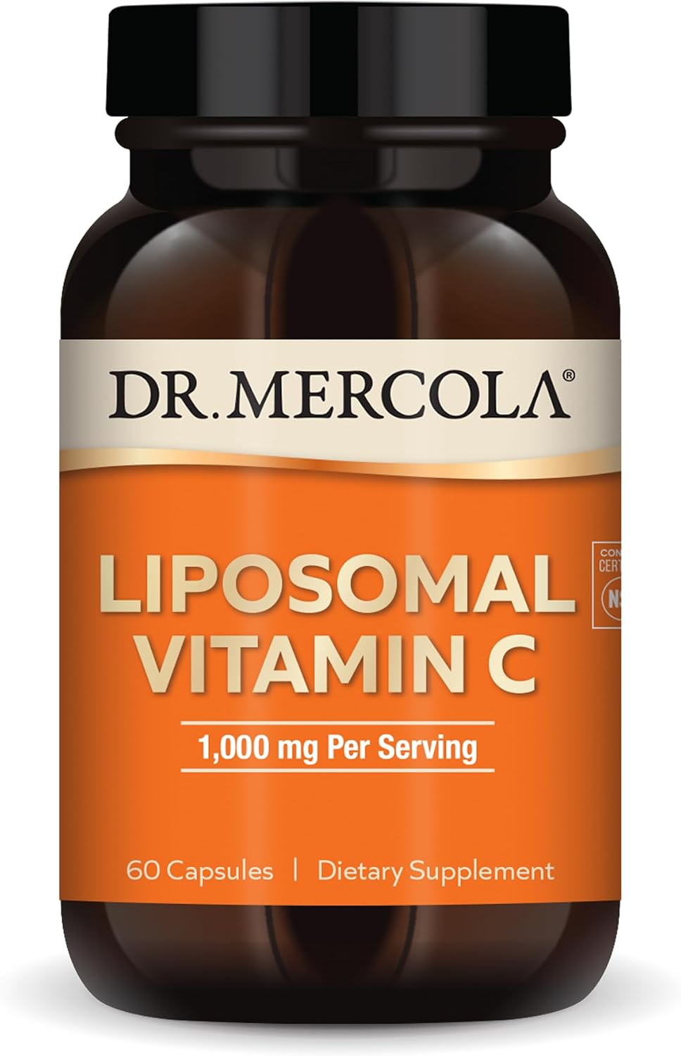 Dr. Mercola، مکمل ویتامین C، 1,000 میلی‌گرم، 60 کپسول