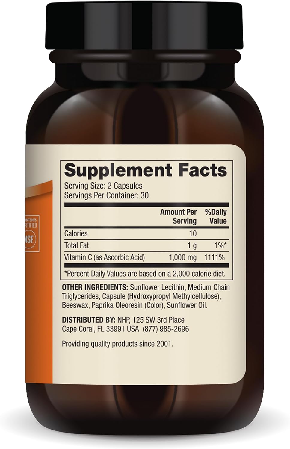 Dr. Mercola، مکمل ویتامین C، 1,000 میلی‌گرم، 60 کپسول