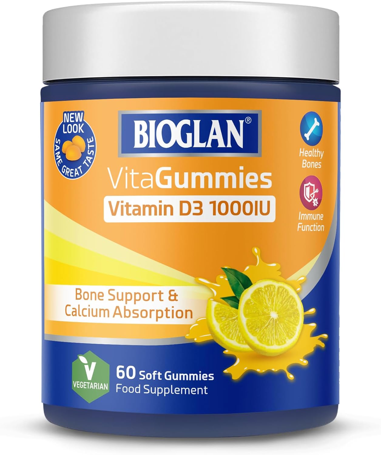 Bioglan، مکمل ویتامین D3، پاستیل، طعم لیمو