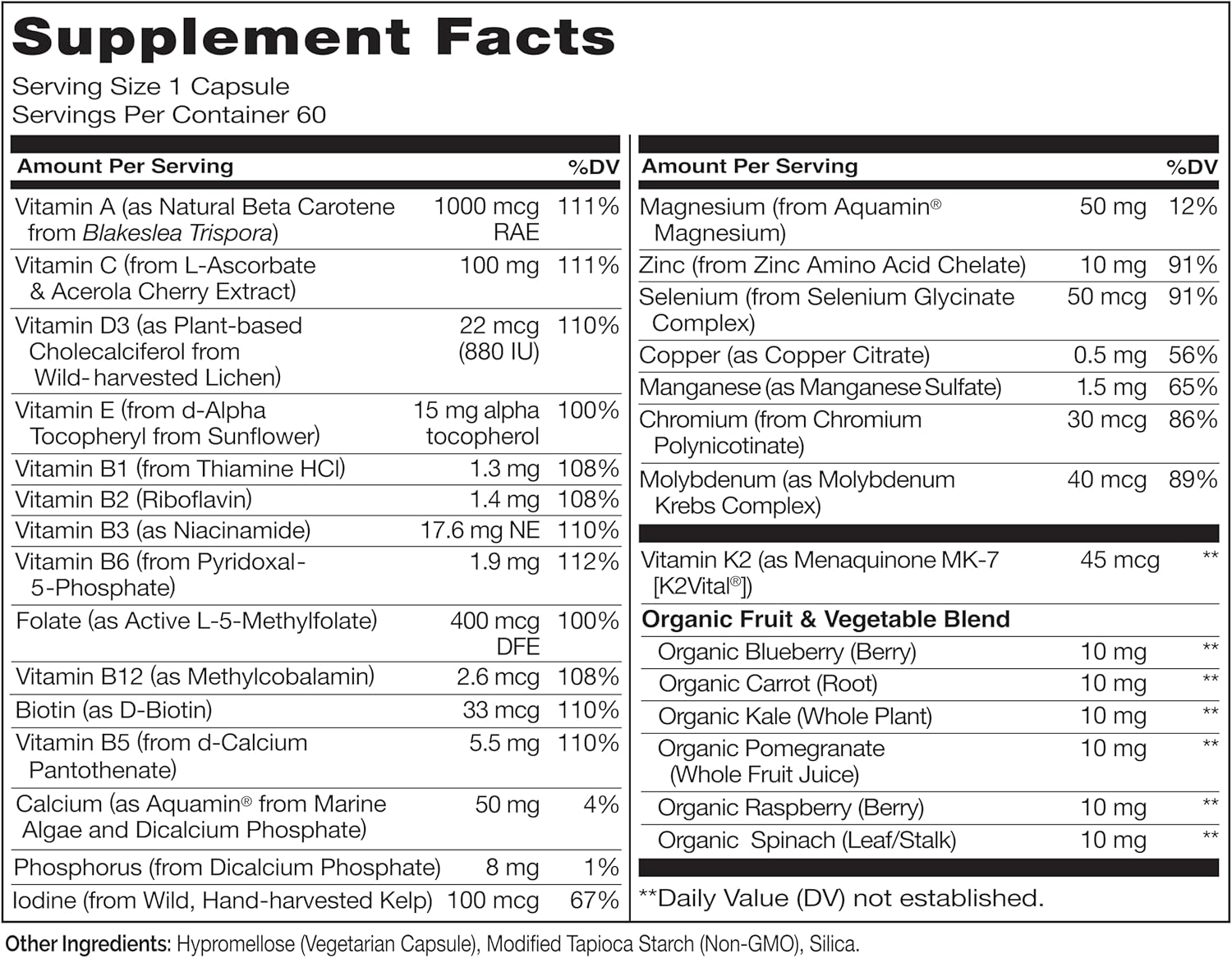 NATURELO، مولتی‌ویتامین و مینرال، 60 کپسول، مناسب آقایان