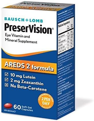 BAUSCH + LOMB، مکمل ویتامین چشم، مدل AREDS 2، 60 سافت‌ژل
