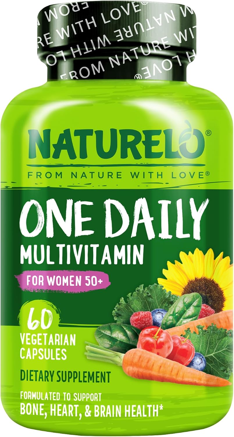 NATURELO، مولتی‌ویتامین و مینرال، 60 کپسول، مناسب بانوان بالای ۵۰ سال