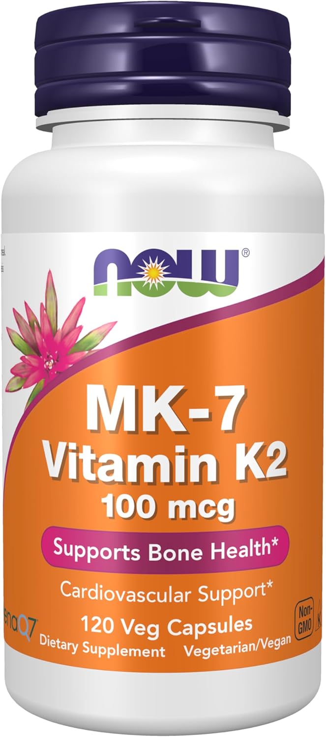 NOW، مکمل ویتامین K2، 100 میکروگرم، کپسول