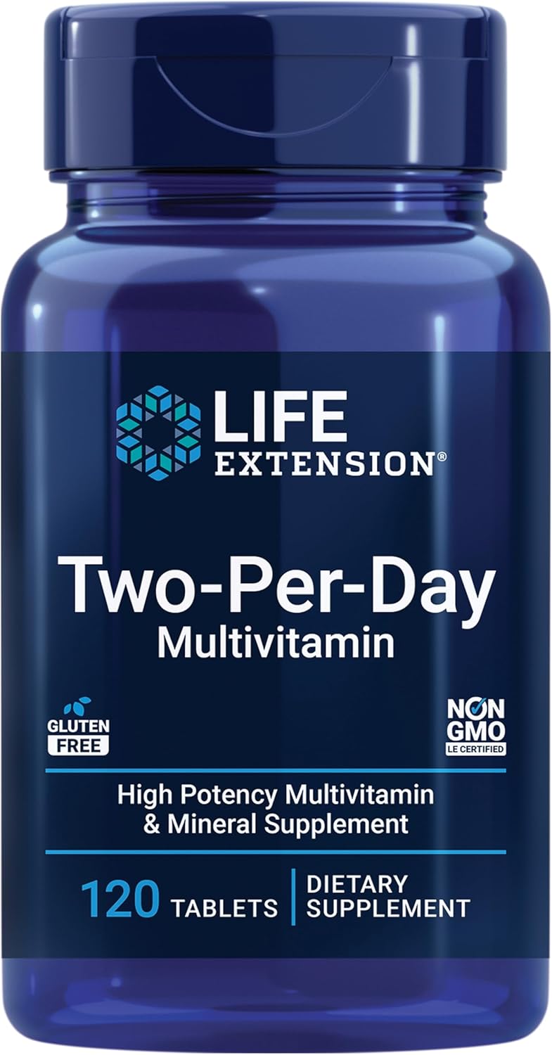 Life Extension، مولتی‌ویتامین و مینرال، مدل Two-Per-Day، 120 قرص
