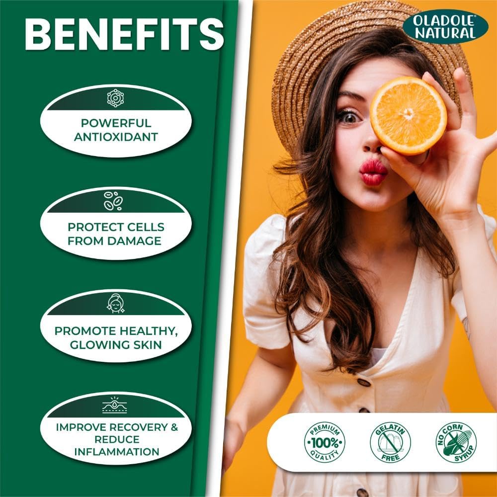 Oladole Natural، مکمل ویتامین C، 1000 میلی‌گرم، 100 قرص