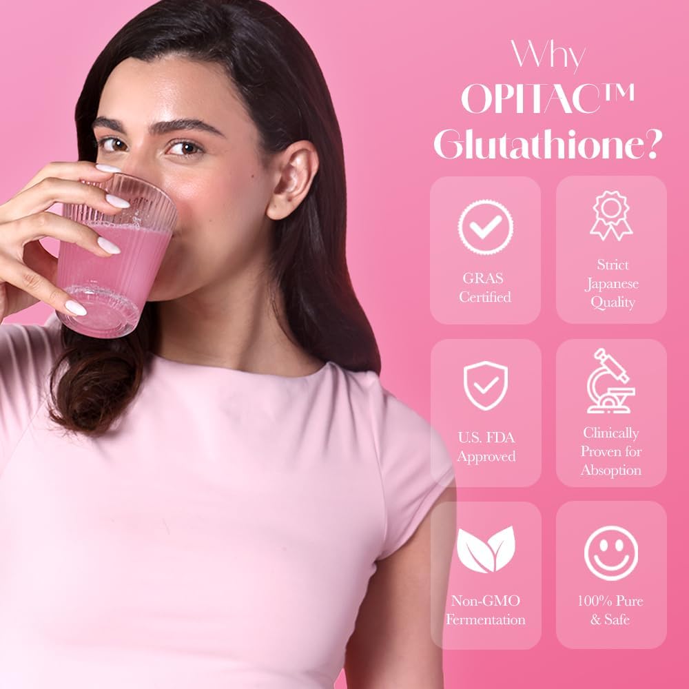 CHICNUTRIX، مکمل گلوتاتیون، 500 میلی‌گرم، قرص جوشان، طعم توت‌فرنگی