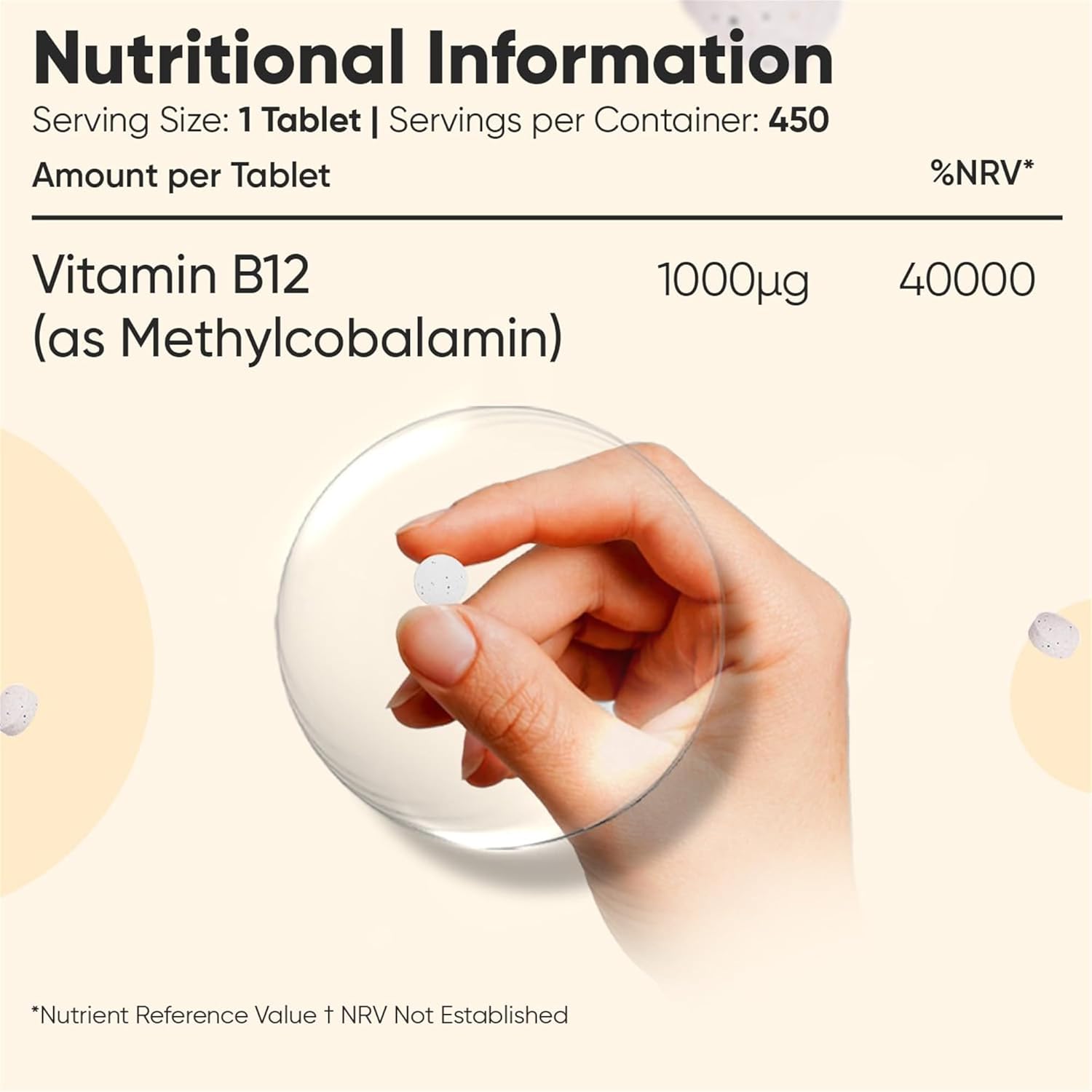WeightWorld، مکمل ویتامین B12، 1,000 میکروگرم، 450 قرص