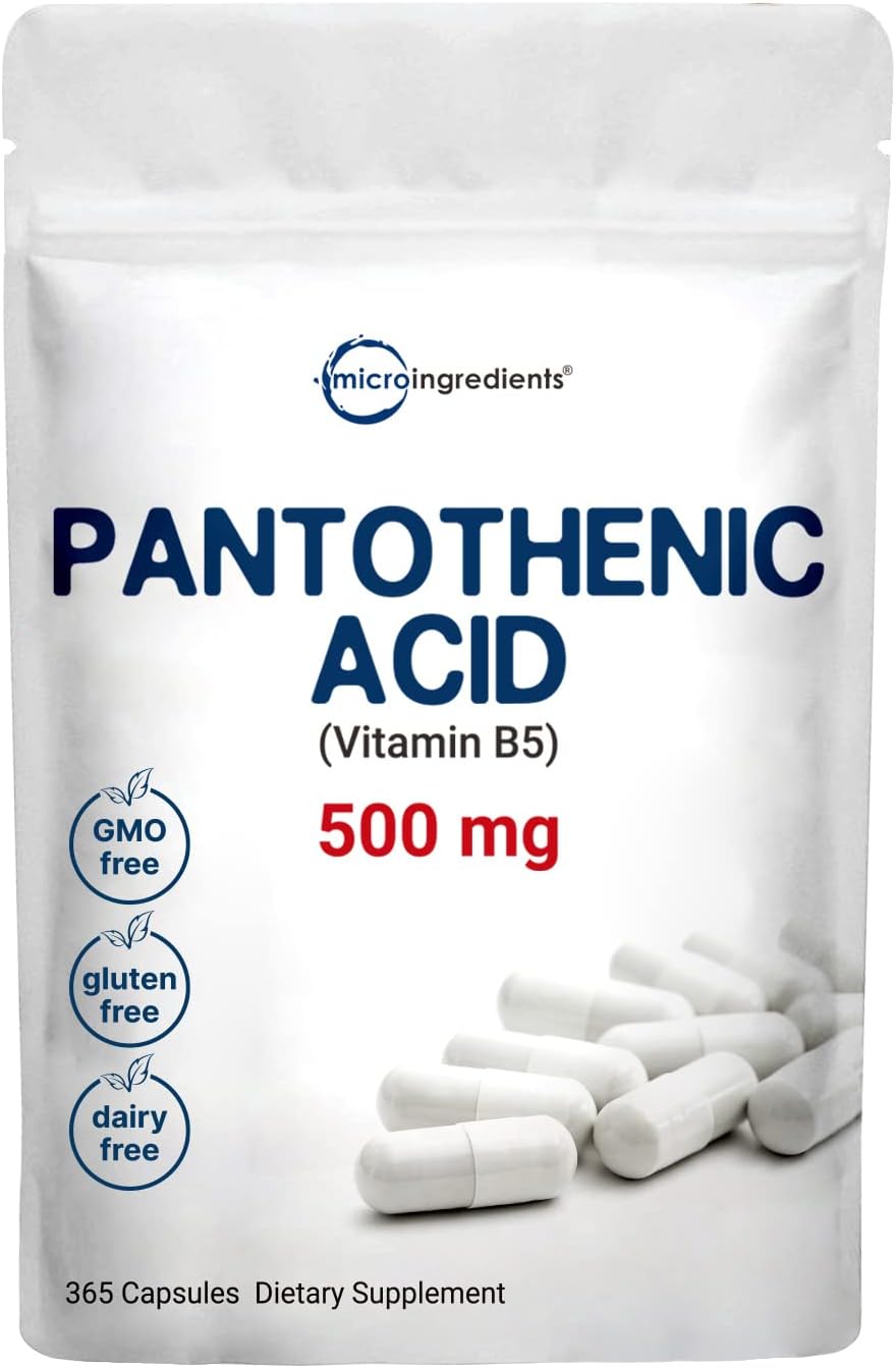 Micro Ingredients، مکمل ویتامین B کمپلکس، 500 میلی‌گرم، 365 کپسول