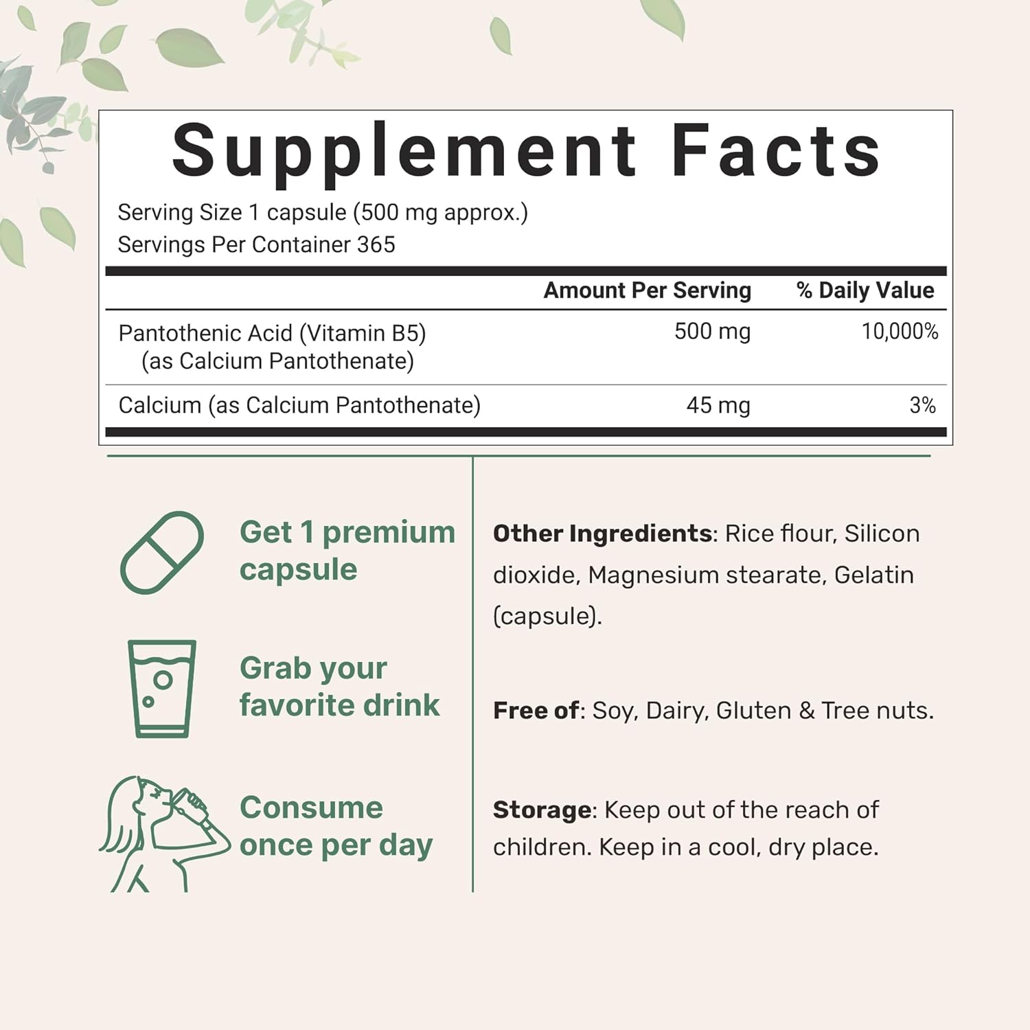 Micro Ingredients، مکمل ویتامین B کمپلکس، 500 میلی‌گرم، 365 کپسول