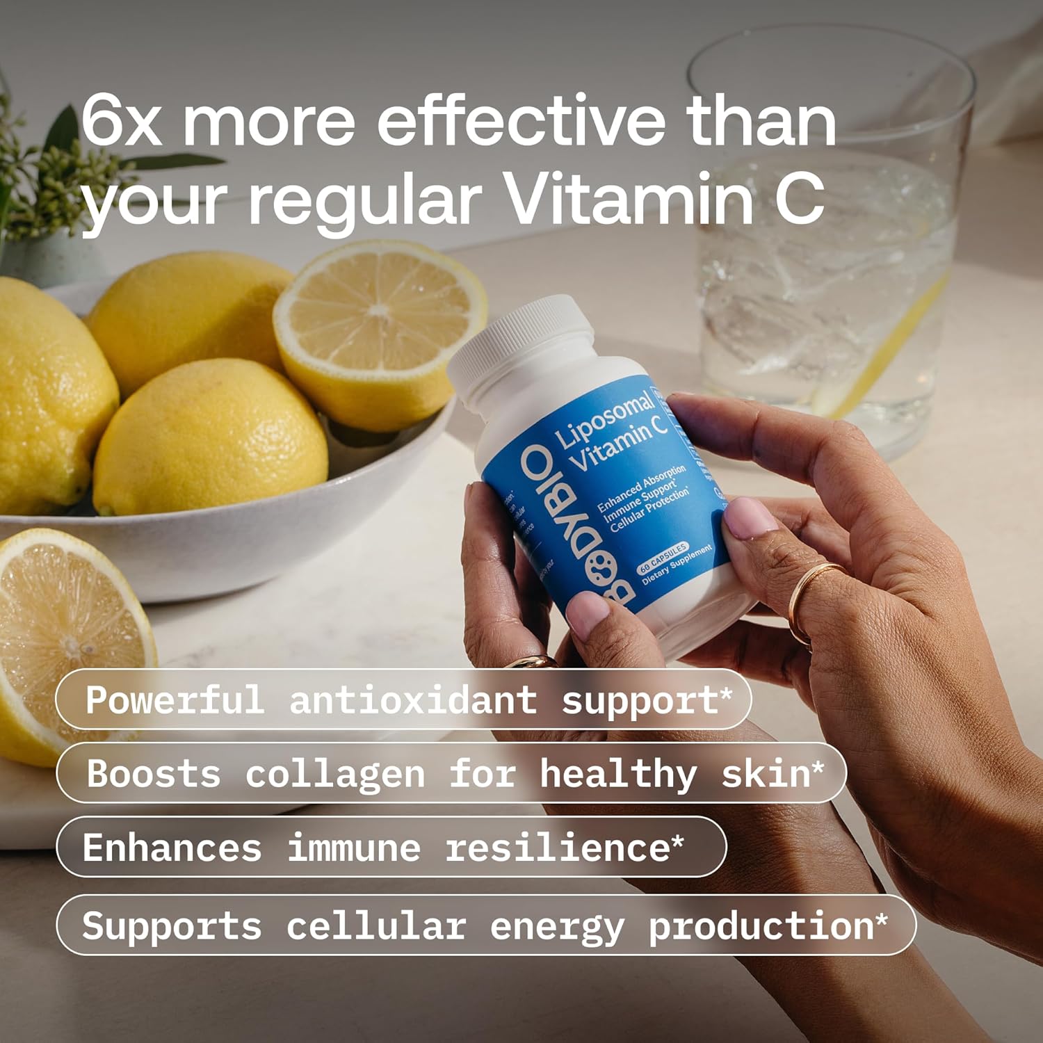 BodyBio، مکمل ویتامین C، 60 کپسول