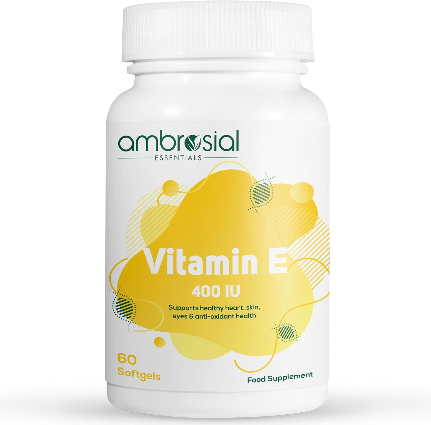 AMBROSIAL، مکمل ویتامین E، 400 IU، 60 سافت‌ژل