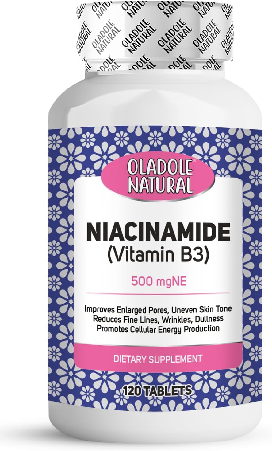 Oladole Natural، مکمل ویتامین B3، 120 قرص
