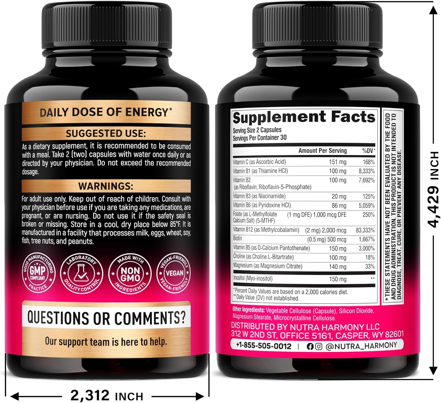 NUTRAHARMONY، مکمل ویتامین C، کپسول