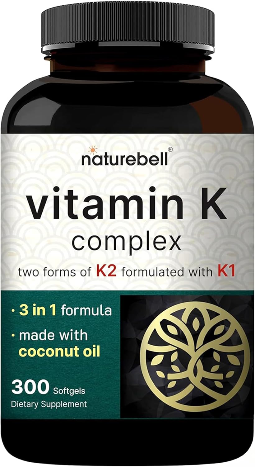NatureBell، مکمل ویتامین K2، 2,600 میکروگرم، سافت‌ژل