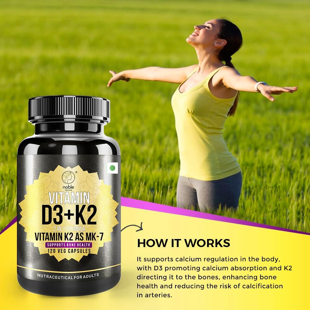 Noble Nature، مکمل ویتامین K2، 4000 IU، کپسول
