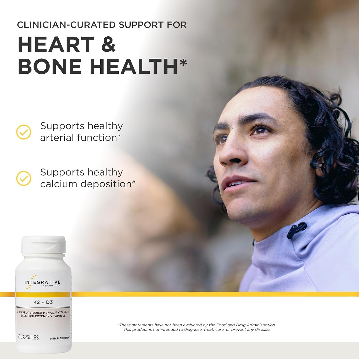 Integrative Therapeutics، مکمل کلسیم و ویتامین D، 60 سروینگ