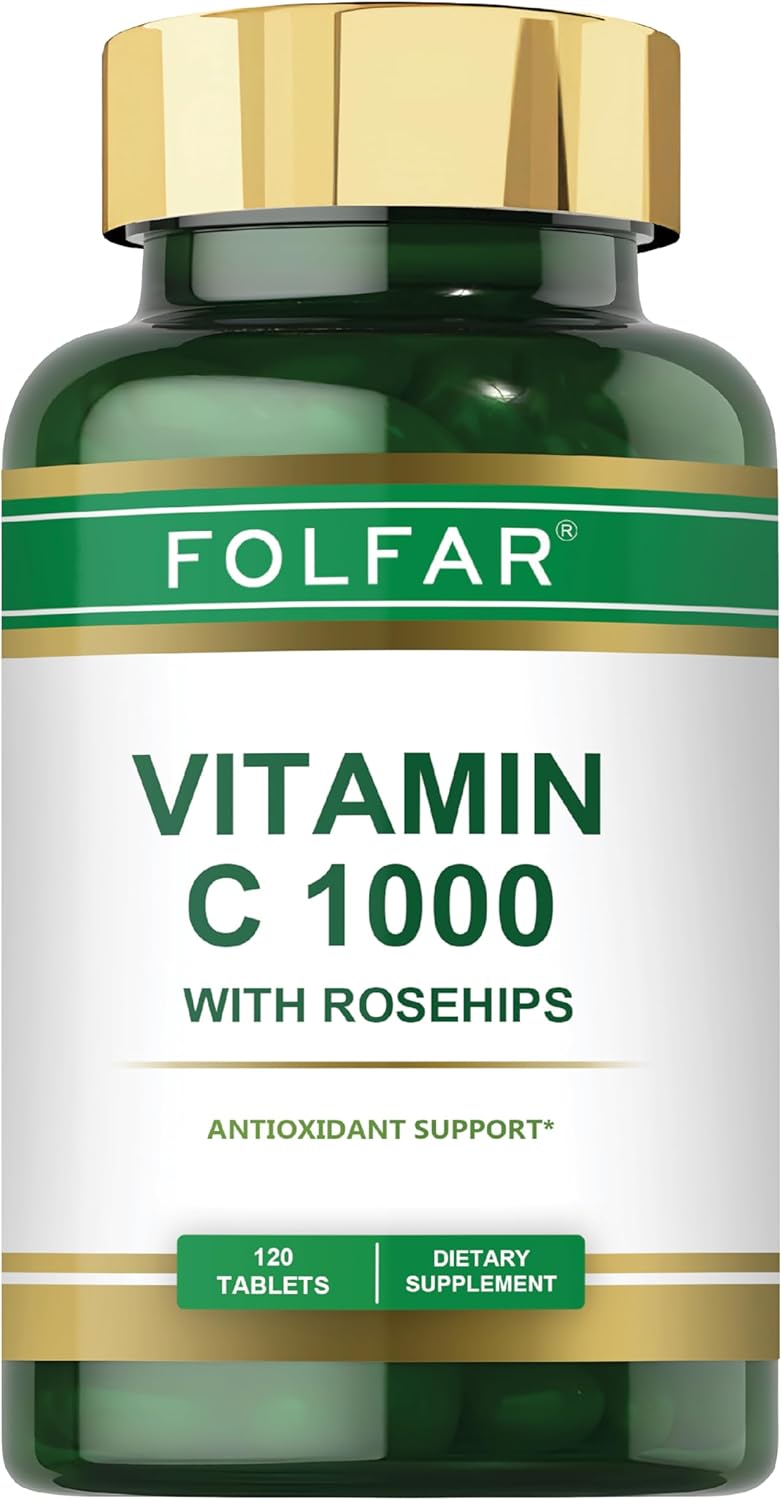 FOLFAR، مکمل ویتامین C، 1000 میلی‌گرم، 120 قرص