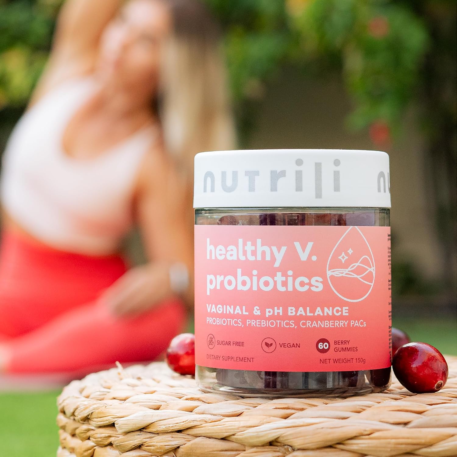 Nutrili، مکمل پروبیوتیک و سلامت گوارش، طعم کرن‌بری