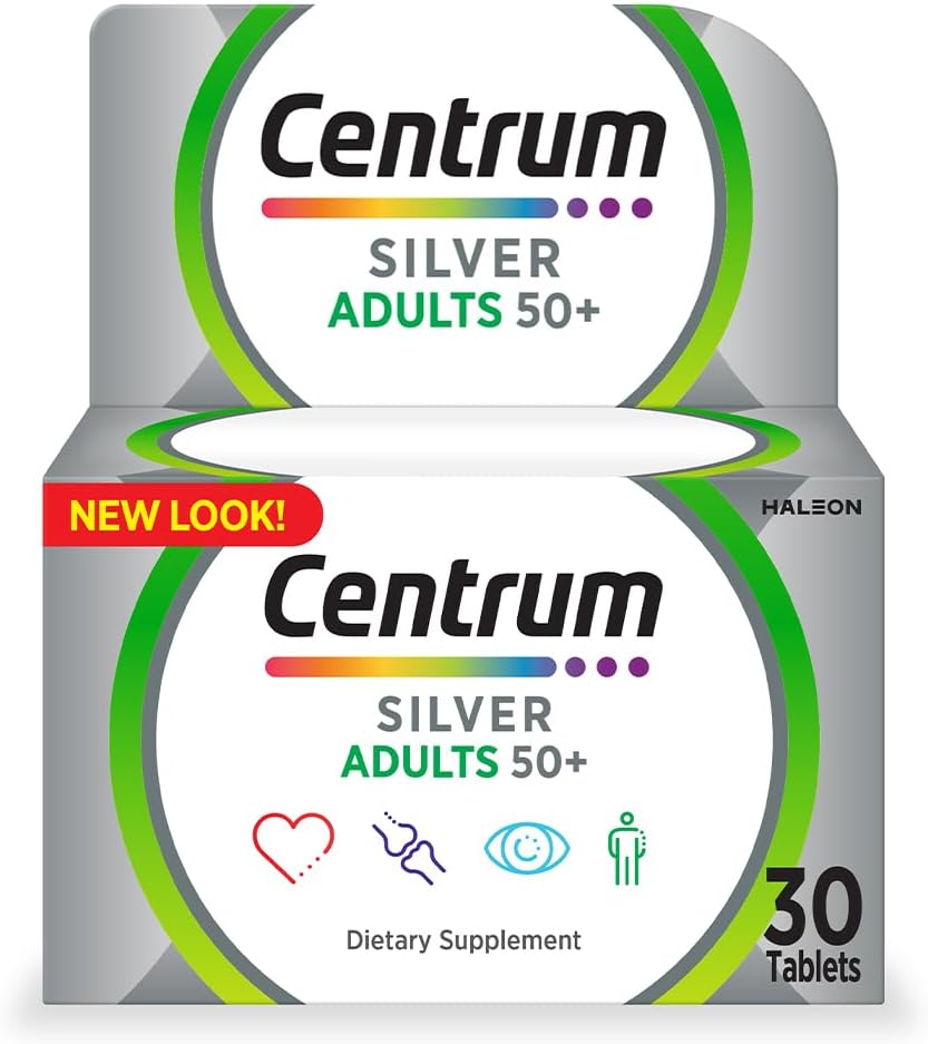 Centrum، مولتی‌ویتامین و مینرال، 30 عدد، مناسب بزرگسالان بالای ۵۰ سال