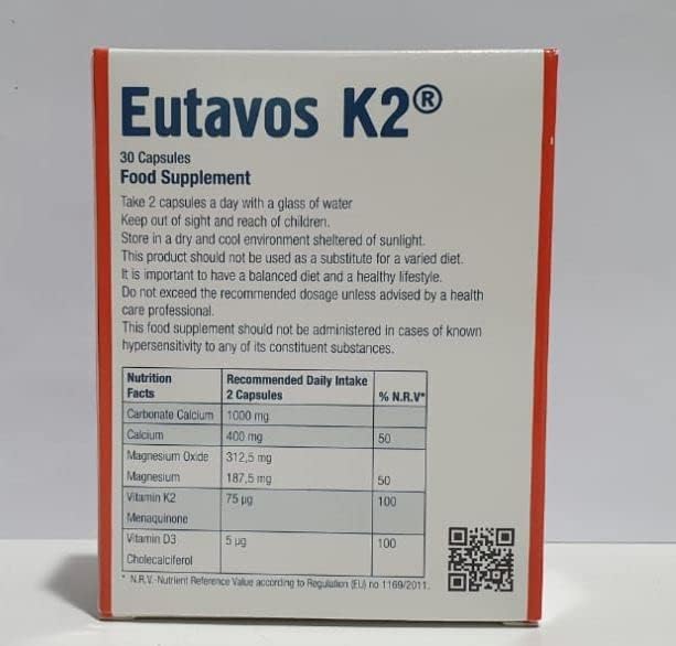 Atisav Pharma، مکمل کلسیم و ویتامین D، مدل D3 & K2، کپسول