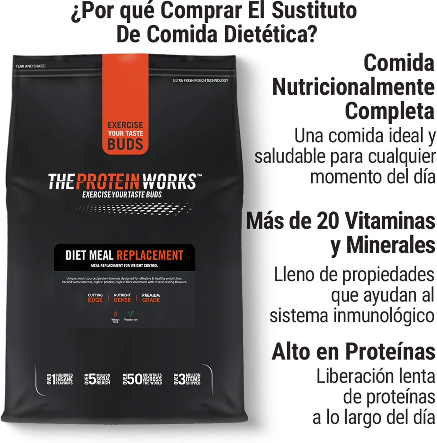 پودر جایگزین وعده غذایی THE PROTEIN WORKS Meal Replacement Shake با پروتئین | طعم شکلات