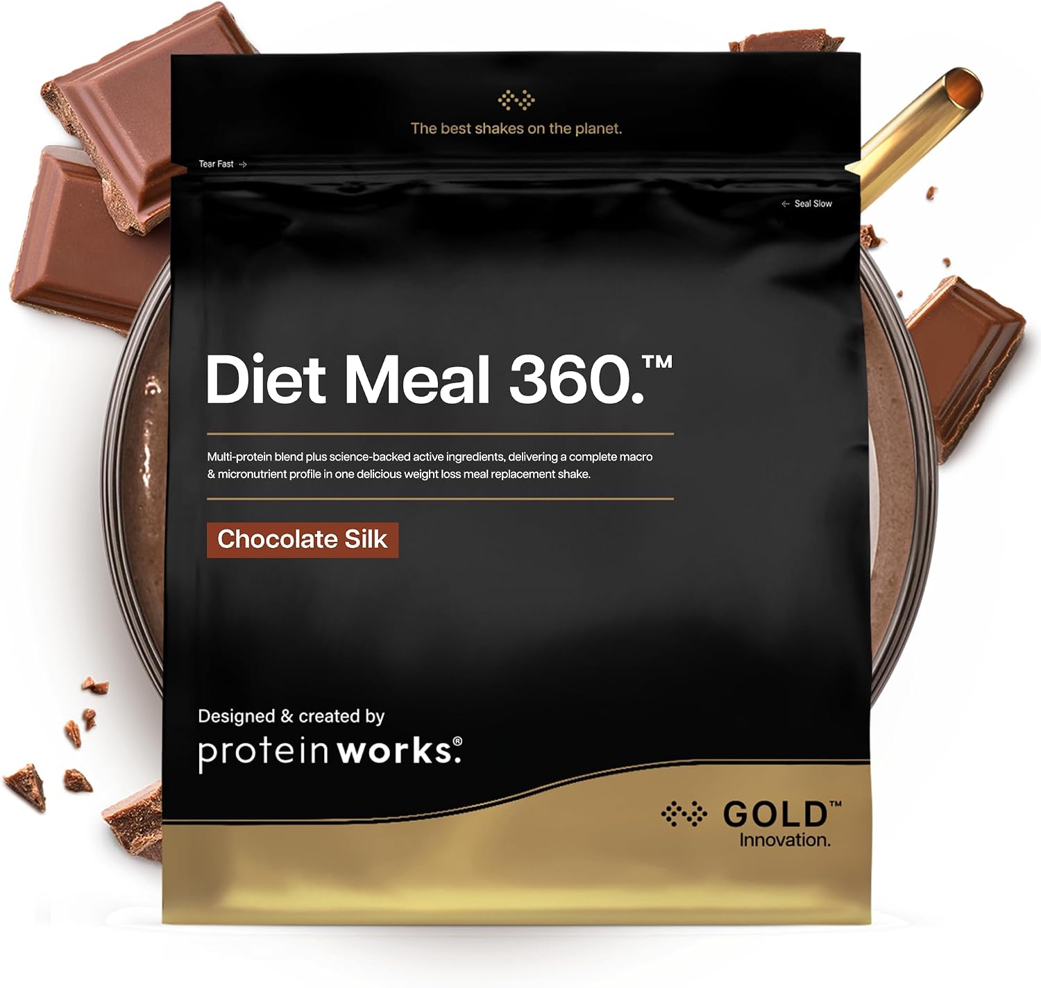 پودر جایگزین وعده غذایی THE PROTEIN WORKS Meal Replacement Shake با پروتئین | طعم شکلات