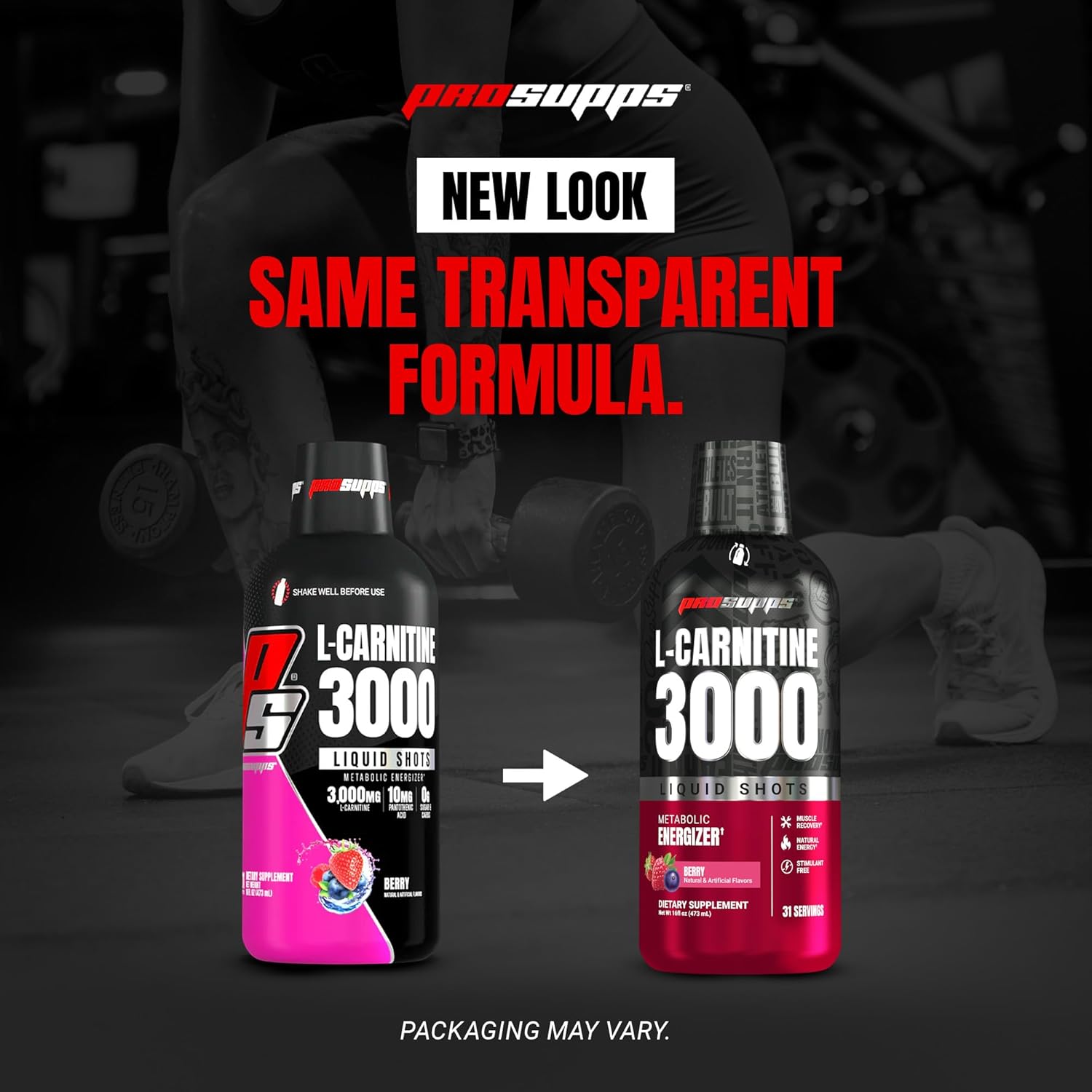 مکمل مایع مدیریت وزن ProSupps L-Carnitine 3000 با ال-کارنیتین | طعم بری، 31 سروینگ