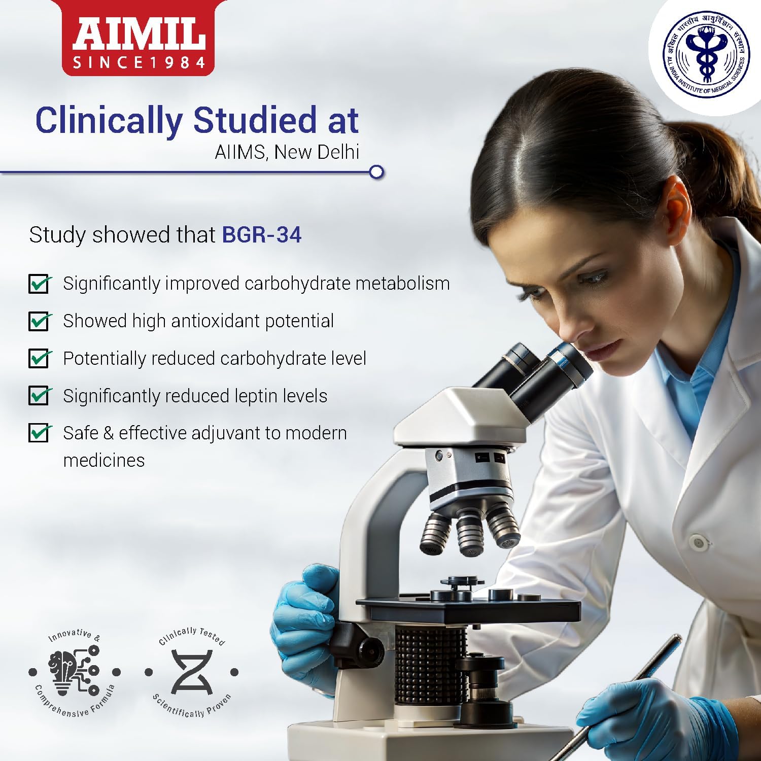 محصول تناسب اندام AIMIL Carbohydrate Metaboliser BGR | 34 قرص