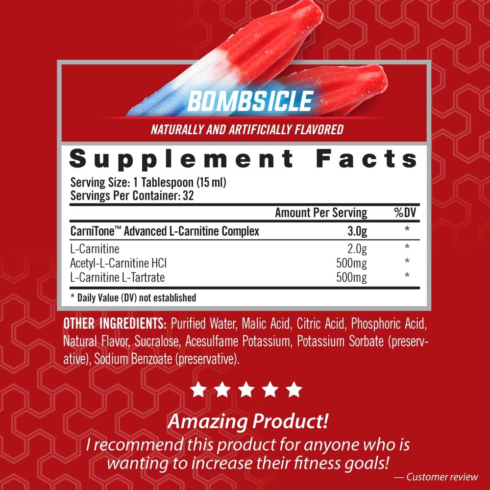 مکمل مایع مدیریت وزن Isatori L-Carnitine Ls3 Concentrated با ال-کارنیتین | 3000 میلی‌گرم، 32 سروینگ