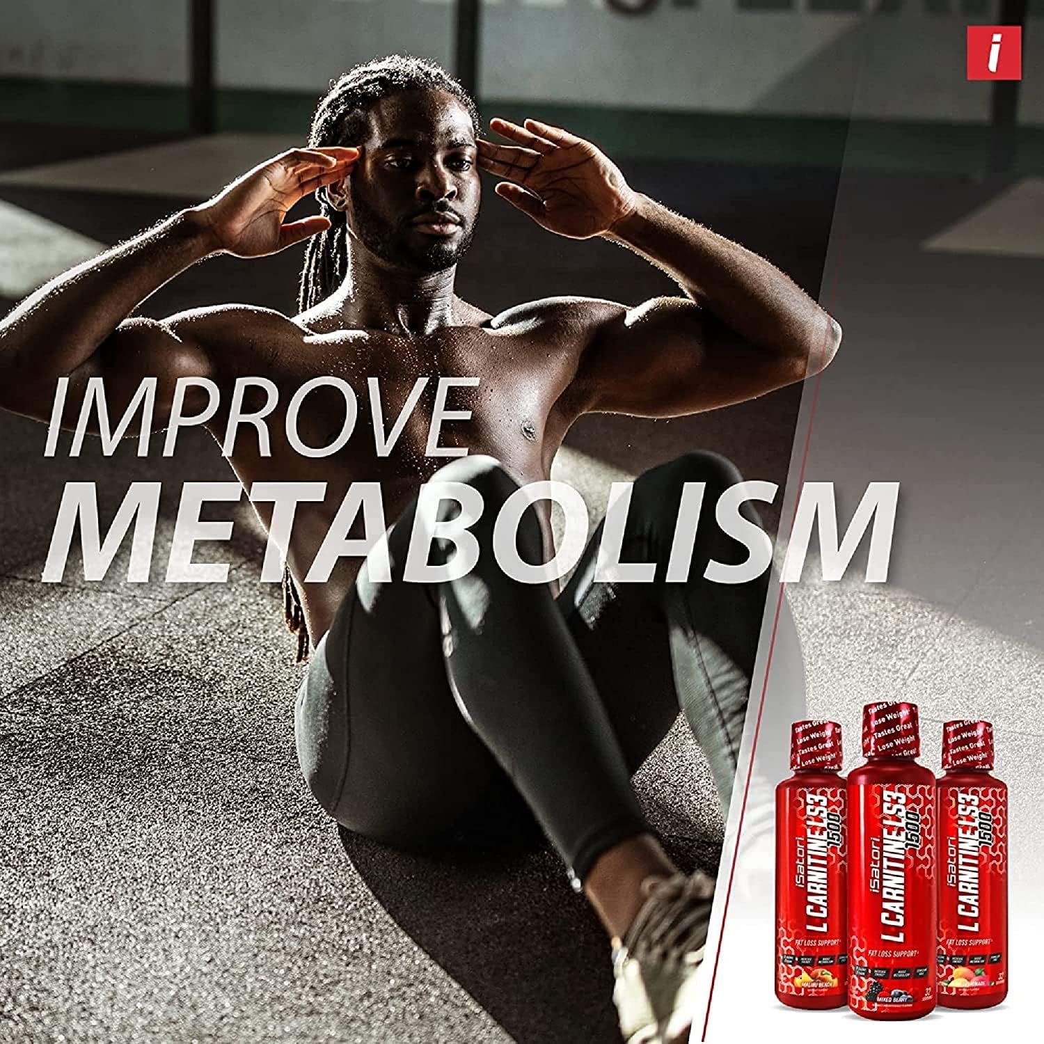مکمل مایع مدیریت وزن Isatori L-Carnitine Ls3 Concentrated با ال-کارنیتین | 3000 میلی‌گرم، 32 سروینگ