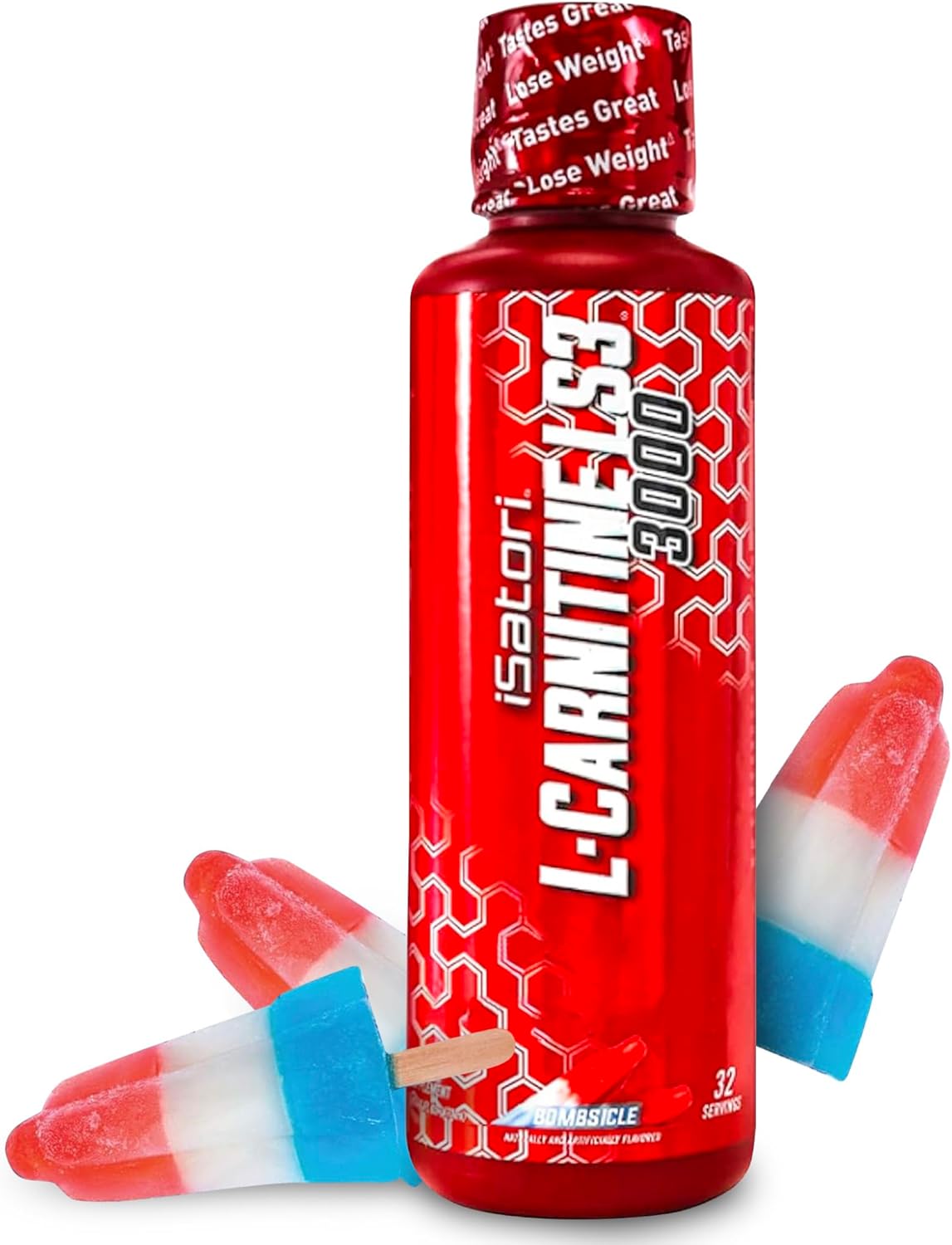 مکمل مایع مدیریت وزن Isatori L-Carnitine Ls3 Concentrated با ال-کارنیتین | 3000 میلی‌گرم، 32 سروینگ